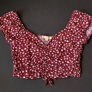 PacSun Floral Crop Top